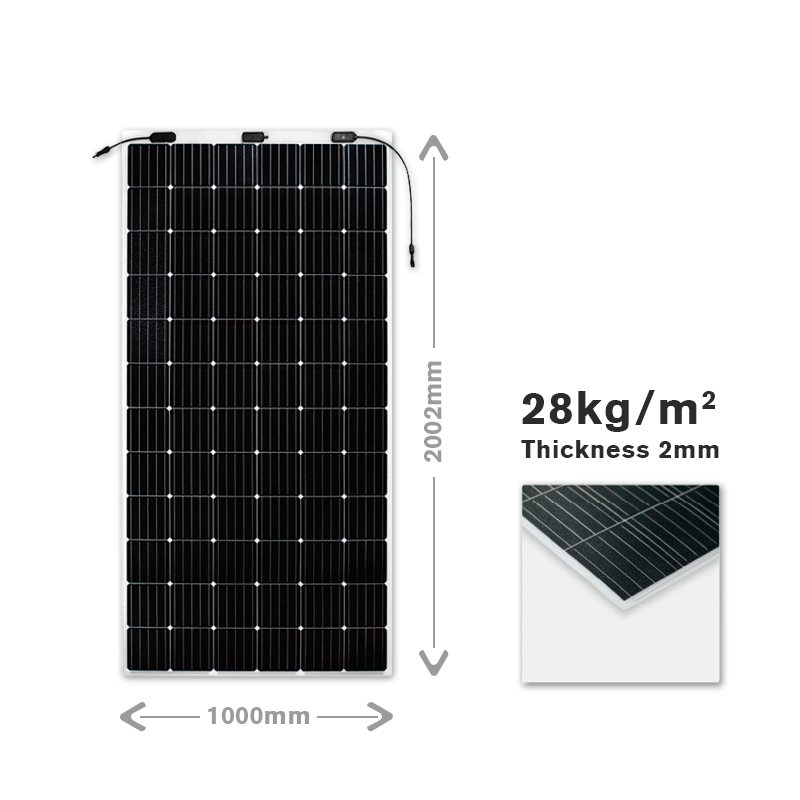 Sunman PV Flexible Solar Module 144 Half Cell 430W 520W Flexible Solar Panel for House