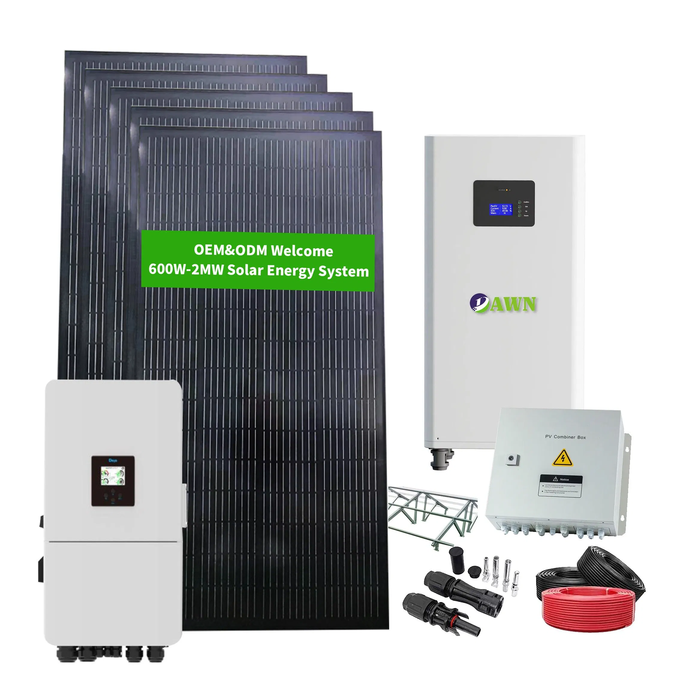 Photovoltaic Solar Energy Power System 10kw Hybrid Complete Solar Panel Kit for Home