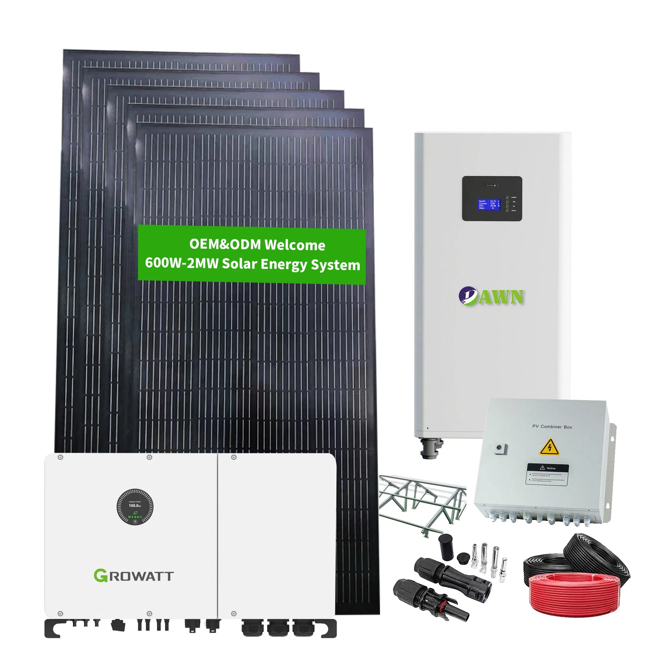 Photovoltaic Solar Energy Power System 10kw Hybrid Complete Solar Panel Kit for Home