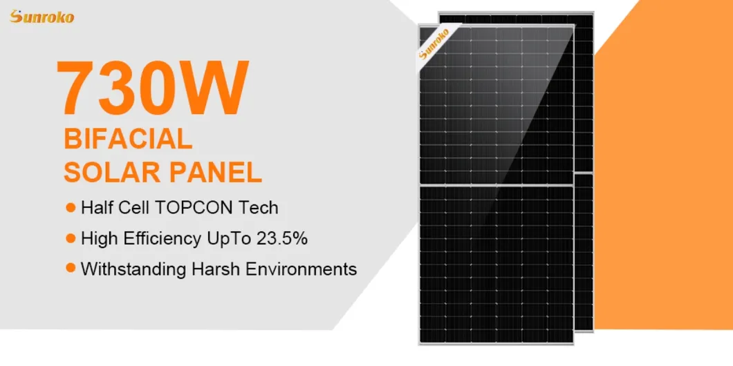 Hjt High Efficiency Solar Panel 720W