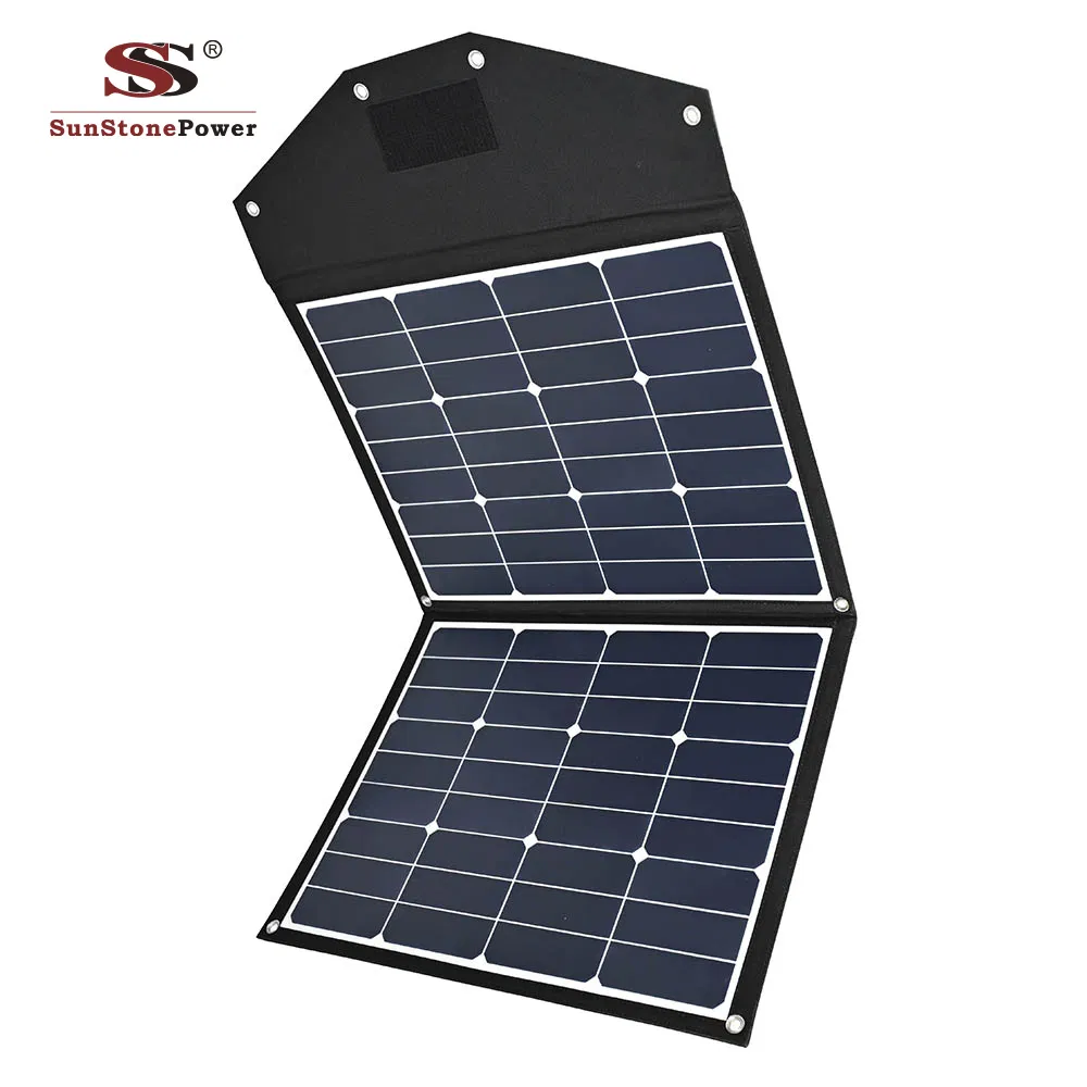 Flexible Foldable Mono Solar Panel 90W for Travel &amp; Boat &amp; RV Portable Solar Panel