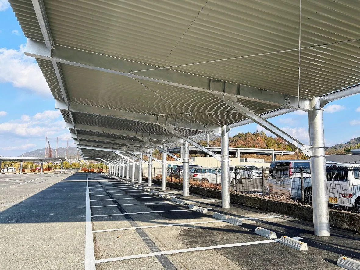 Goomax Carbon Steel Solar Carport Single Double-Sided Solar Carport Mounting System