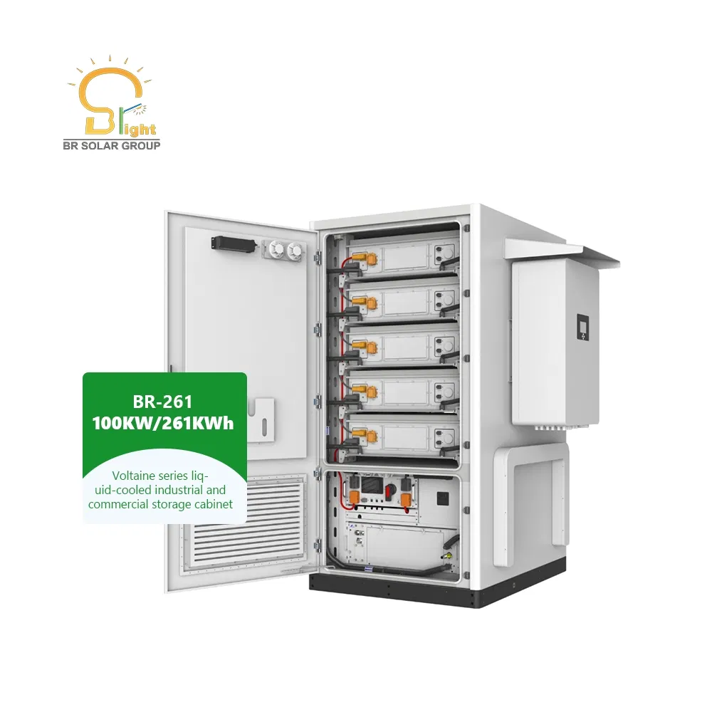 Br Solar 100kw Liquid Cooling Industrial Cabinet 261kwh LFP Battery Container Solar Energy Storage System