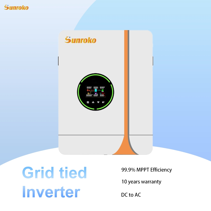 Custom Residential PV Kit 4kw 5kw 6kw on Grid Solar Energy System with High Conversion Inverter