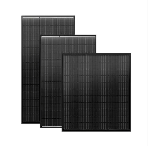 High Efficiency 100W-300W All Black Perc Half-Cell Solar Panel 18V N-Type PV Module for Solar Power System