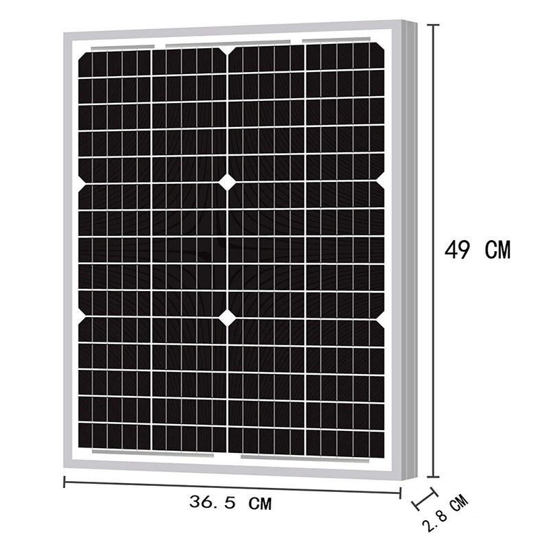 Aioties PV Monocrystalline 5W 10W 20W Photovoltaic Module Small Mini Mirco Mono Solar Panels Kit