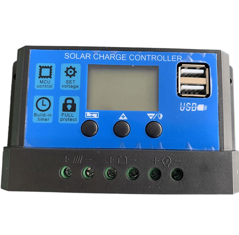 High-Efficiency Solar Charge Controller with Inverter Function 10A