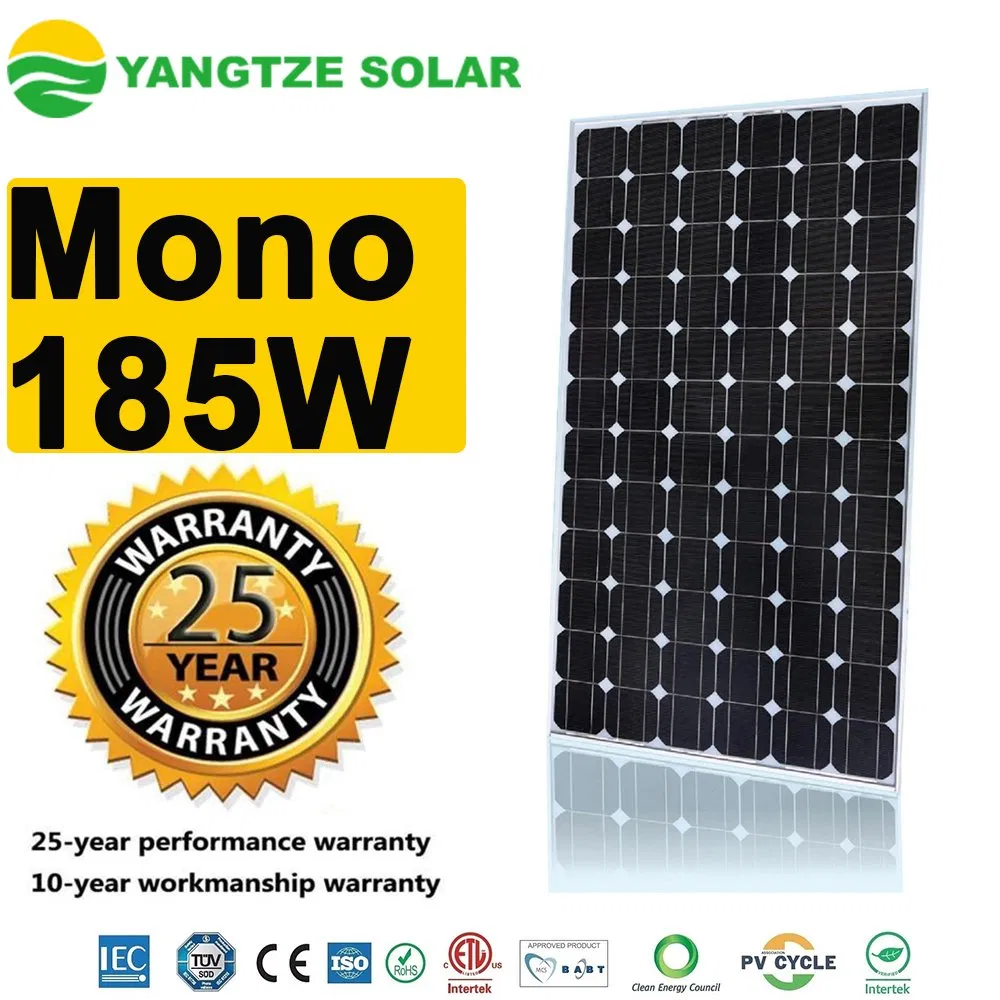 Top Quality 180 185W Monocrystalline Solar Panel