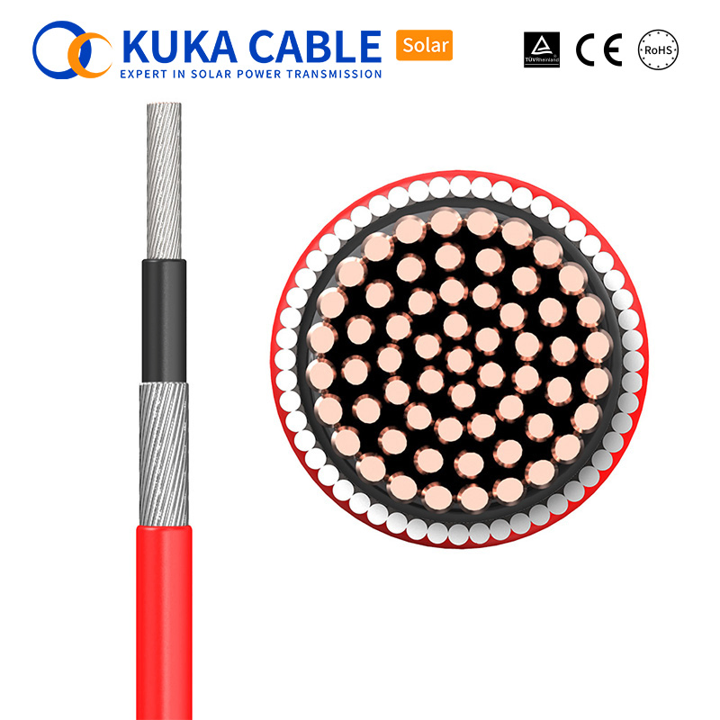 UL TUV Red or Black 4mm/6mm CPR CCA Ad8 Solar Cable DC Cable