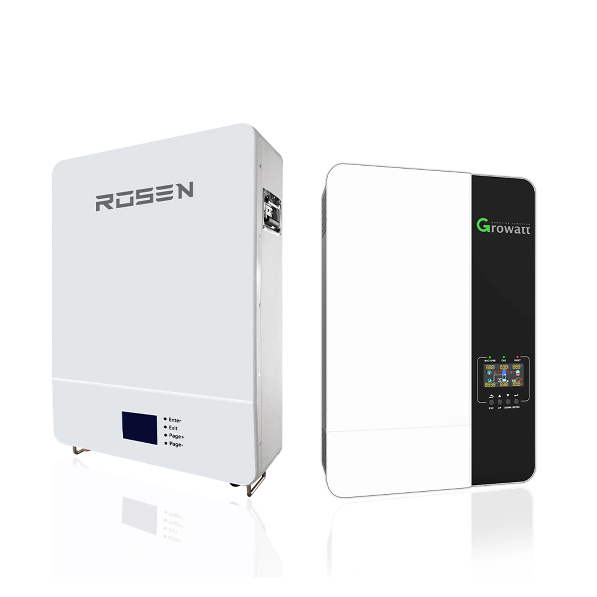 Rosen 5kw 10kwh Hybrid Solar Battery System on Grid off Grid Price