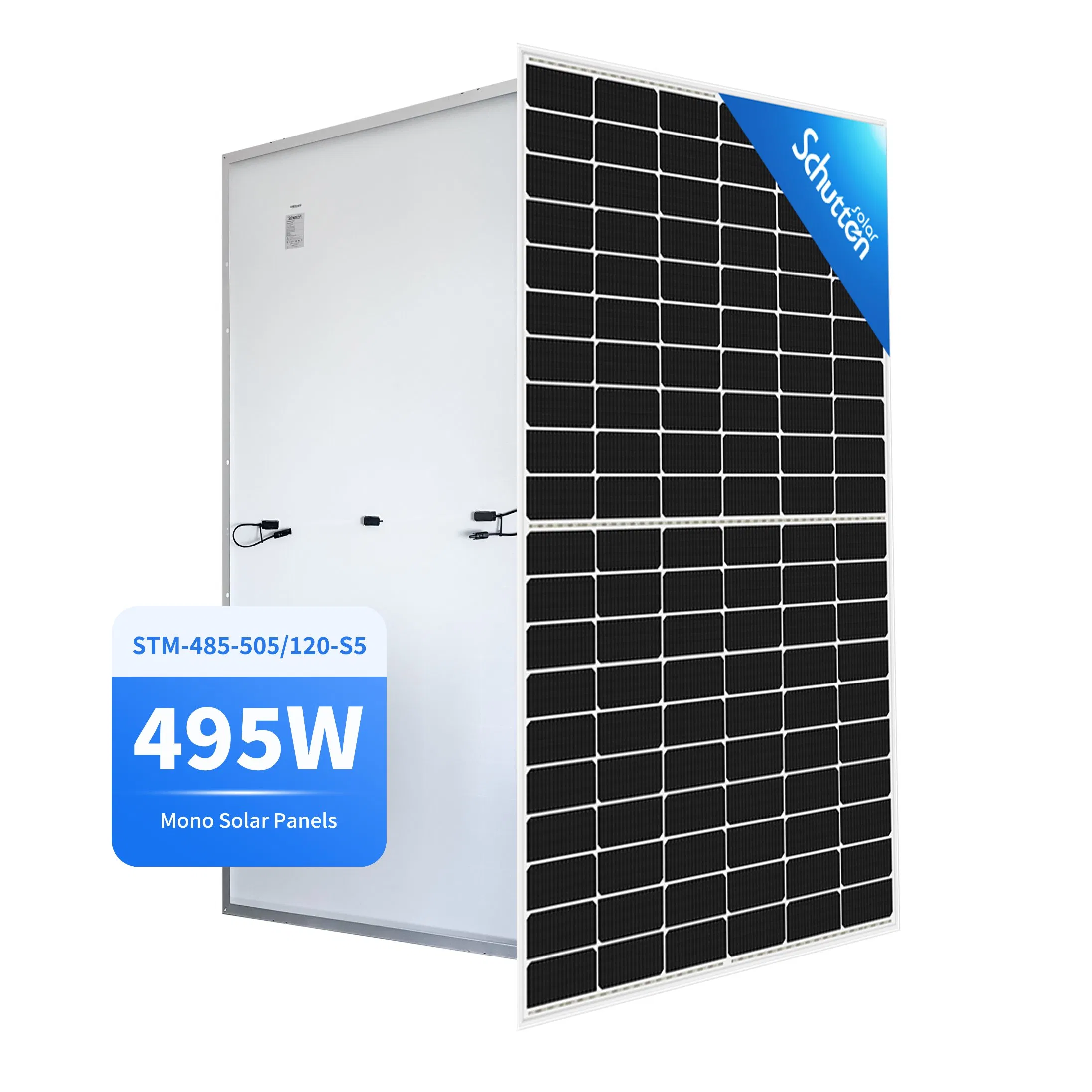 Schutten N-Type Topcon Solar Panel 182 Mono Photovoltaic Half Cells Modules Prices 485W 495 505W for Home Solar Power System