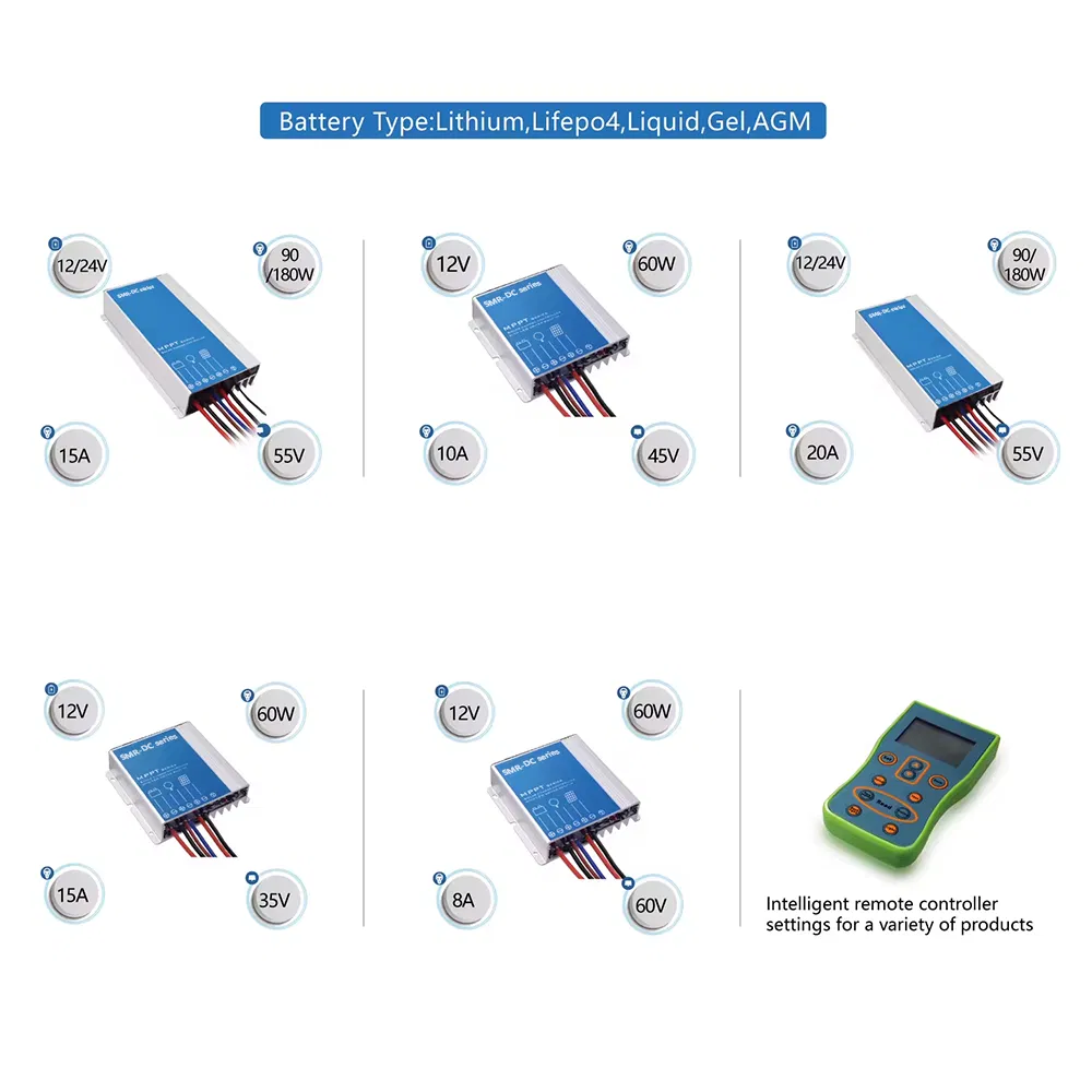 High-End 8A Solar Street Light Charge Controller 12V MPPT Type Solar Controller IP67 CE RoHS 10A 15A 20A 12V 24V