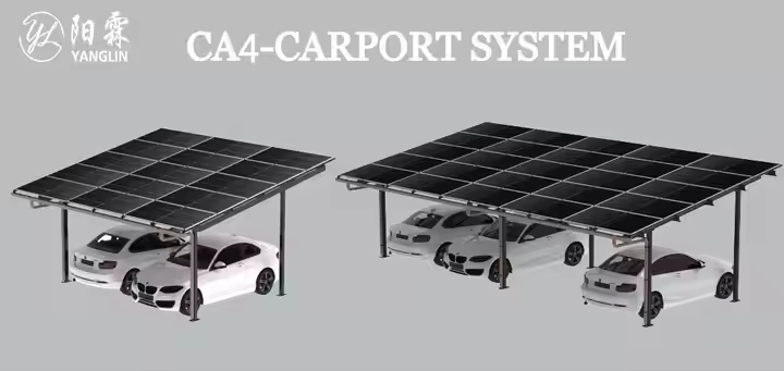 Factory Supply Galvanized Steel Residential Solar Carport Mounting System