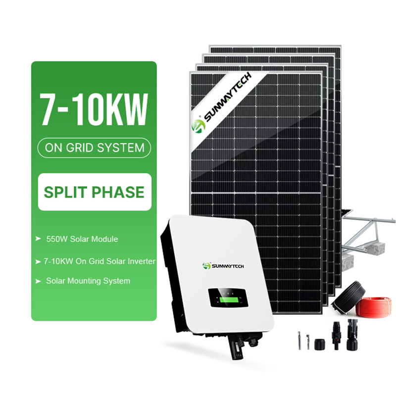 Complete 5kw on-Grid Solar Energy System Kit for Residential Use