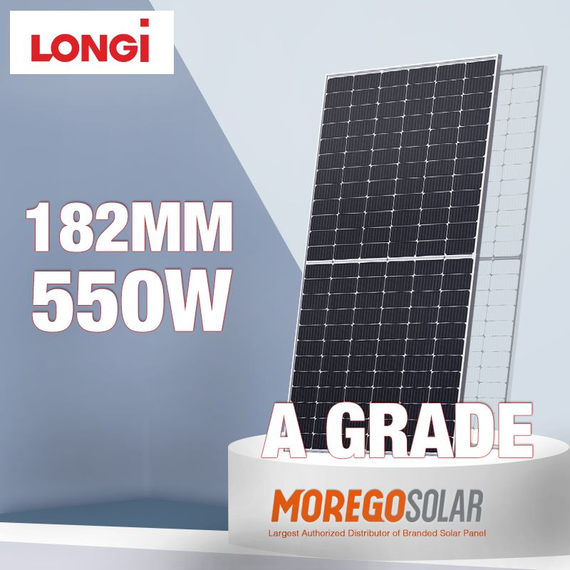 Longi 525W 555W 580W Half Cell Wholesale Poly PV Fold Flexible Black Monocrystalline Polycrystalline Photovoltaic Module Mono Solar Energy Sun Power Panel