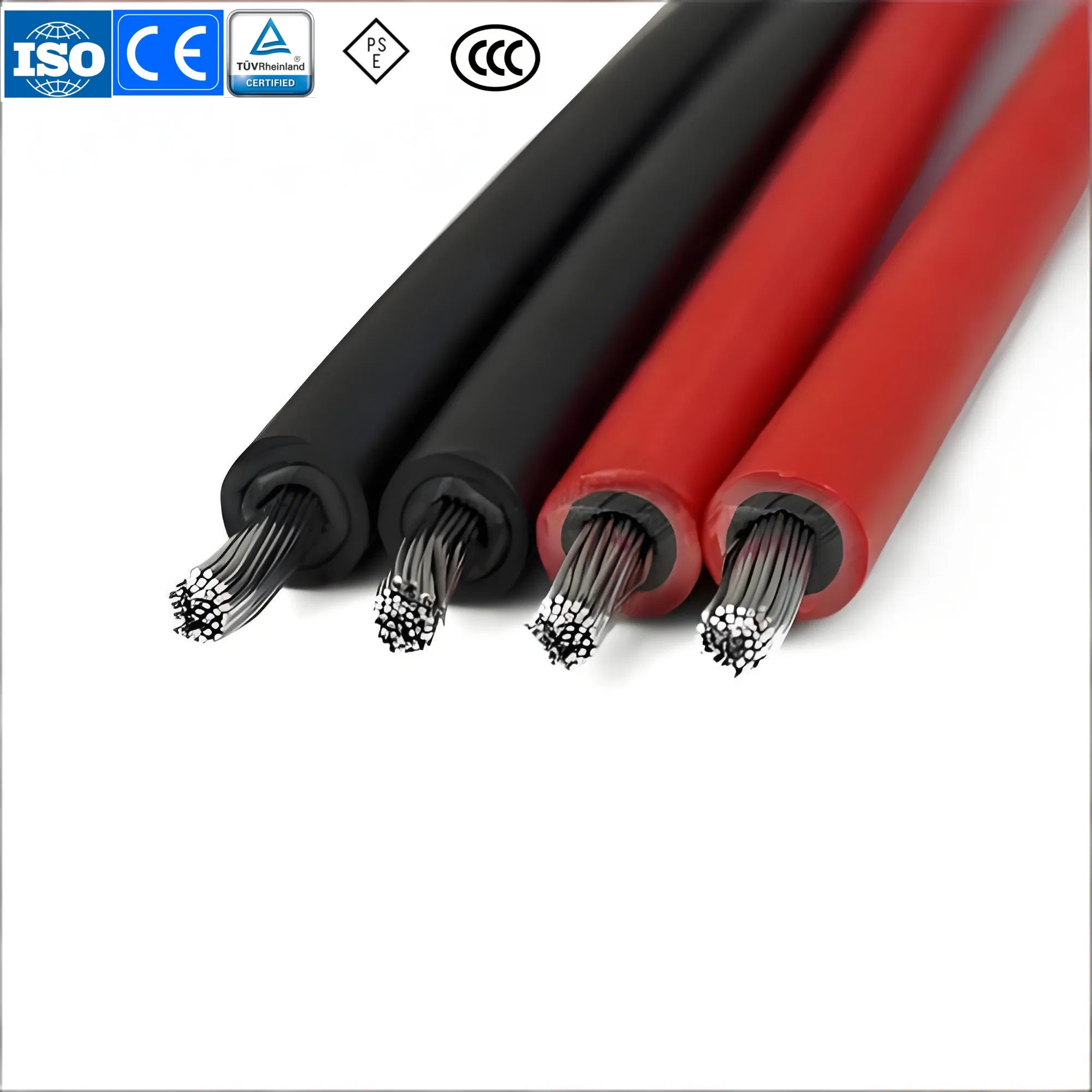 Manufacture XLPE TUV Certified Wire Copper Photovoltaic PV Power Solar Electric Cable