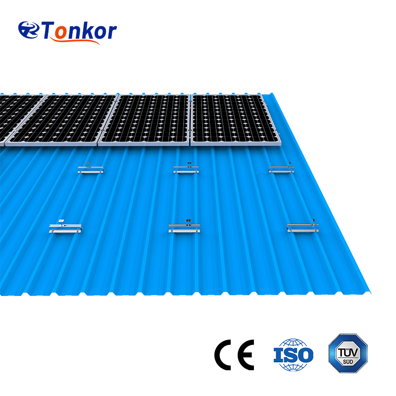 Mini Rail Solar Mounting System for Iron Roof PV Panel Installation