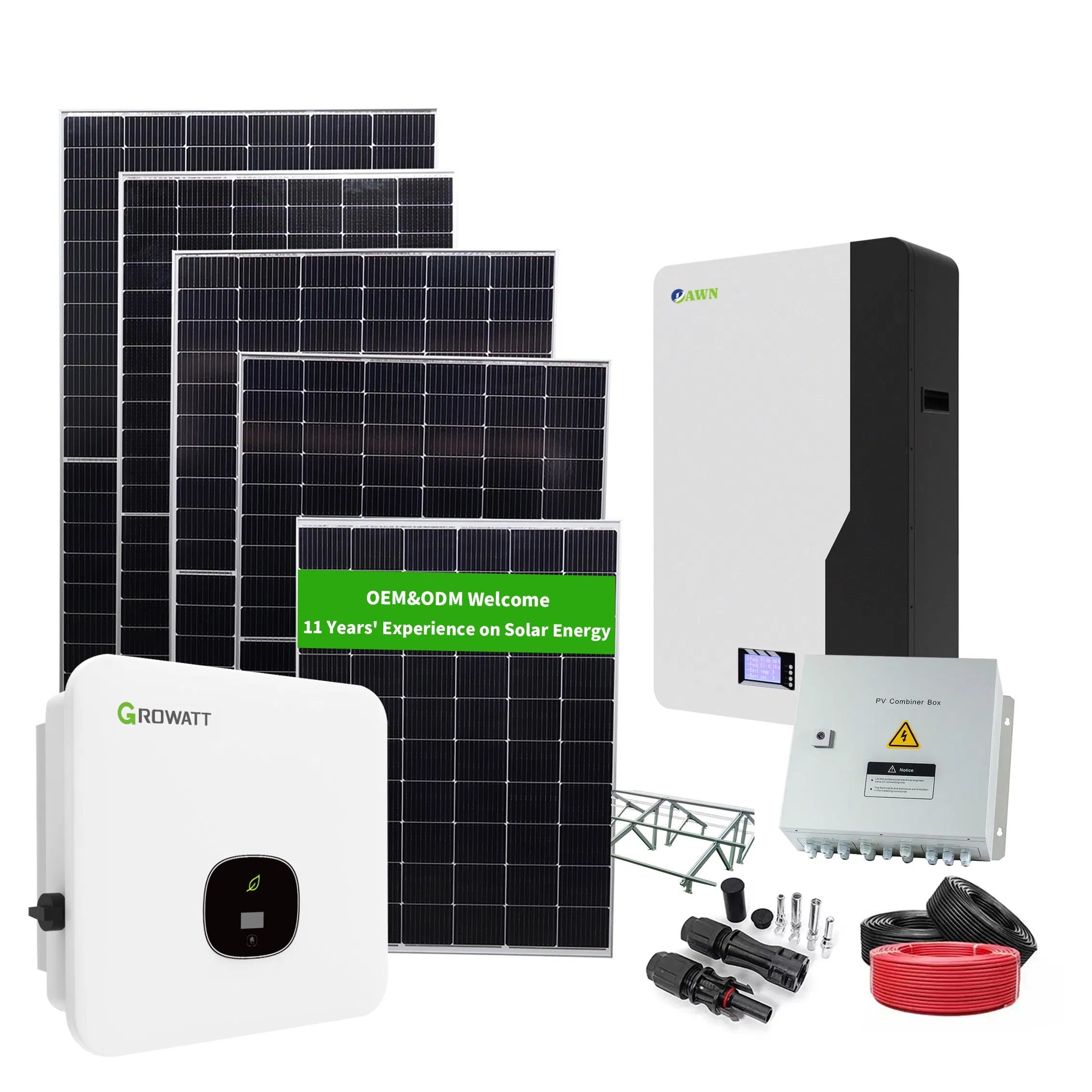Solar Energy System Home 5kw 6kw 8kw 10kw 15kw 20kw off Grid Solar Power Panel System Complete Kit