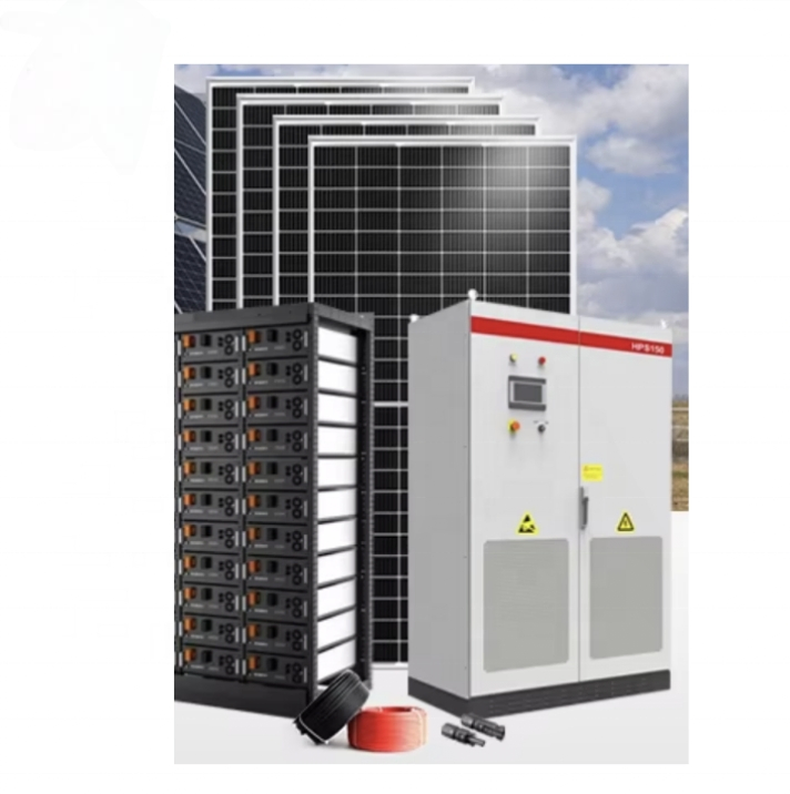 100 Kw Hybrid Solar Energy System All-in-One Solar Power Kit with Battery Storage System Solar Photovoltaic Grid Power System Solar Photovoltaic Plant