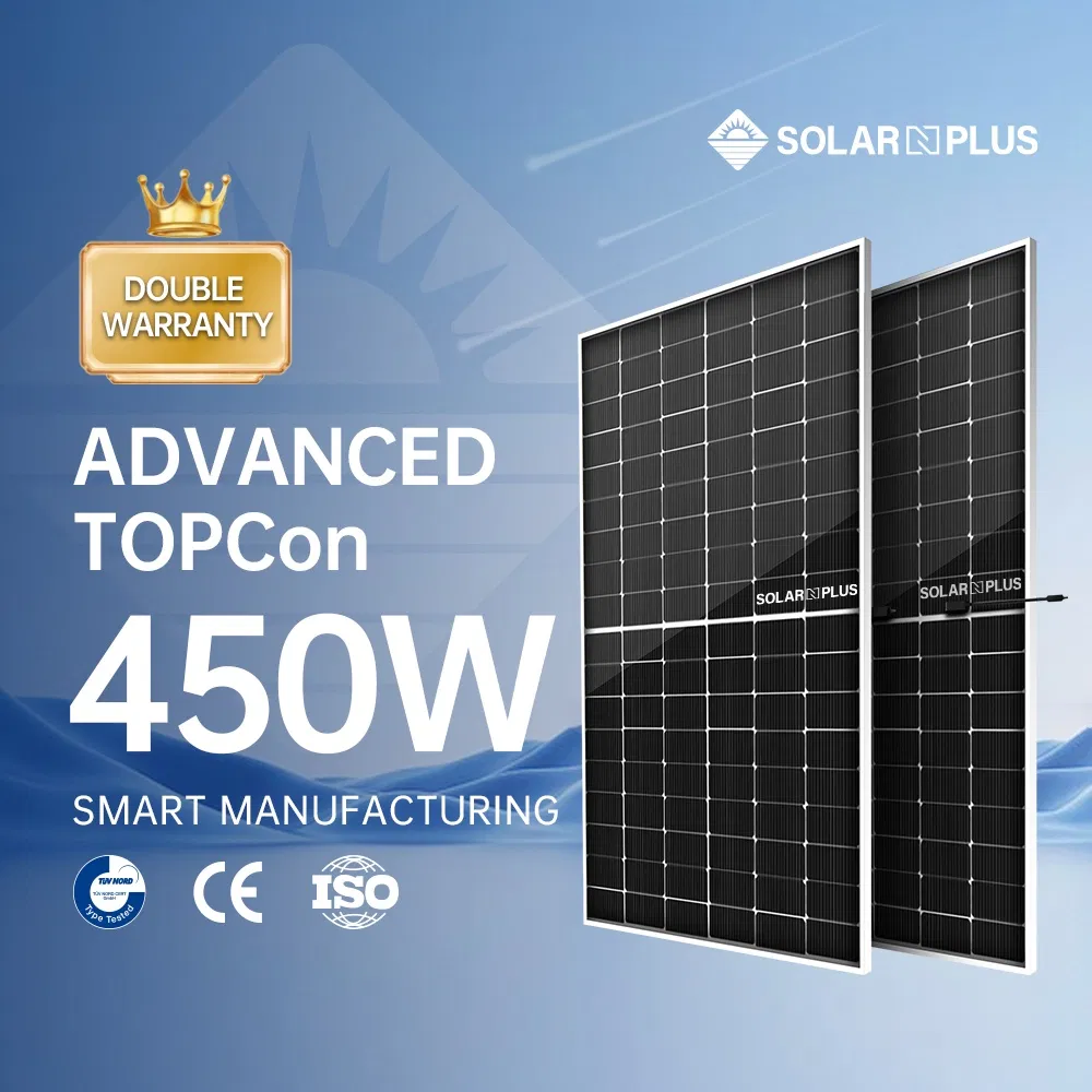 Solarnplus Bifacial Solar Panels 430W 435W 440W 445W 450W Double Glass N-Type Solar Modules