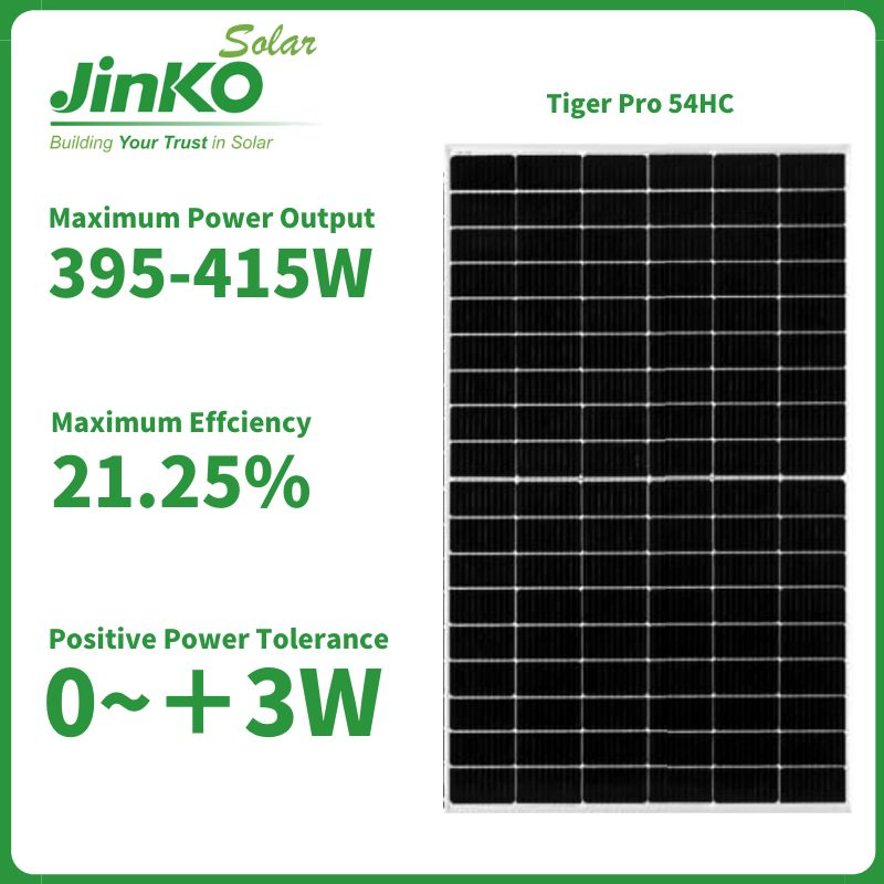 Jinko Solar Panels 420W 410W 440W Mono Solar Cell Blacksheet Mbb Solar PV Module for Solar System