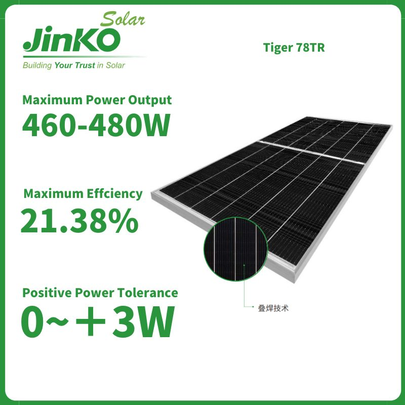Jinko Solar Panels 420W 410W 440W Mono Solar Cell Blacksheet Mbb Solar PV Module for Solar System
