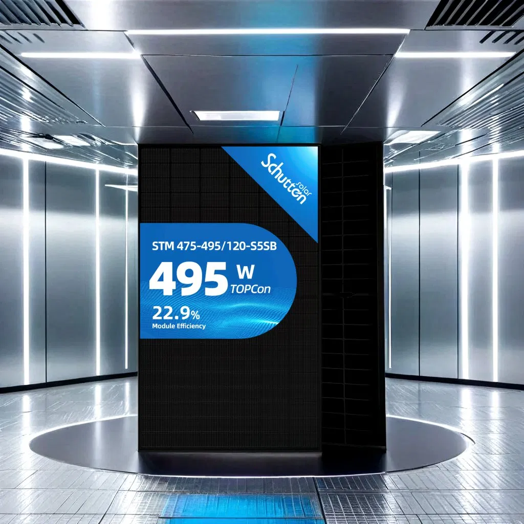 High-Efficiency All Black Bifacial Mono Solar Panel 120 Cells