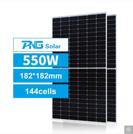 Monocrystalline Silicon ISO Approved PNG Monofacial 550W 555W 182mm Solar Panels