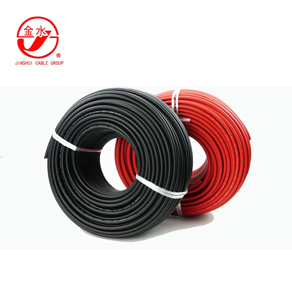 PV1-F H1z2z2-K TUV 2.5mm2 4mm2 6mm2 10mm2 Xlpo Insulated PV Electric Cable Solar Cable Electrical Wire Cable