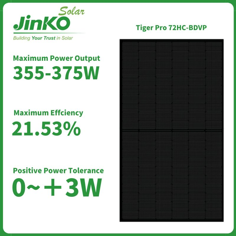 Jinko Solar Panels 420W 410W 440W Mono Solar Cell Blacksheet Mbb Solar PV Module for Solar System