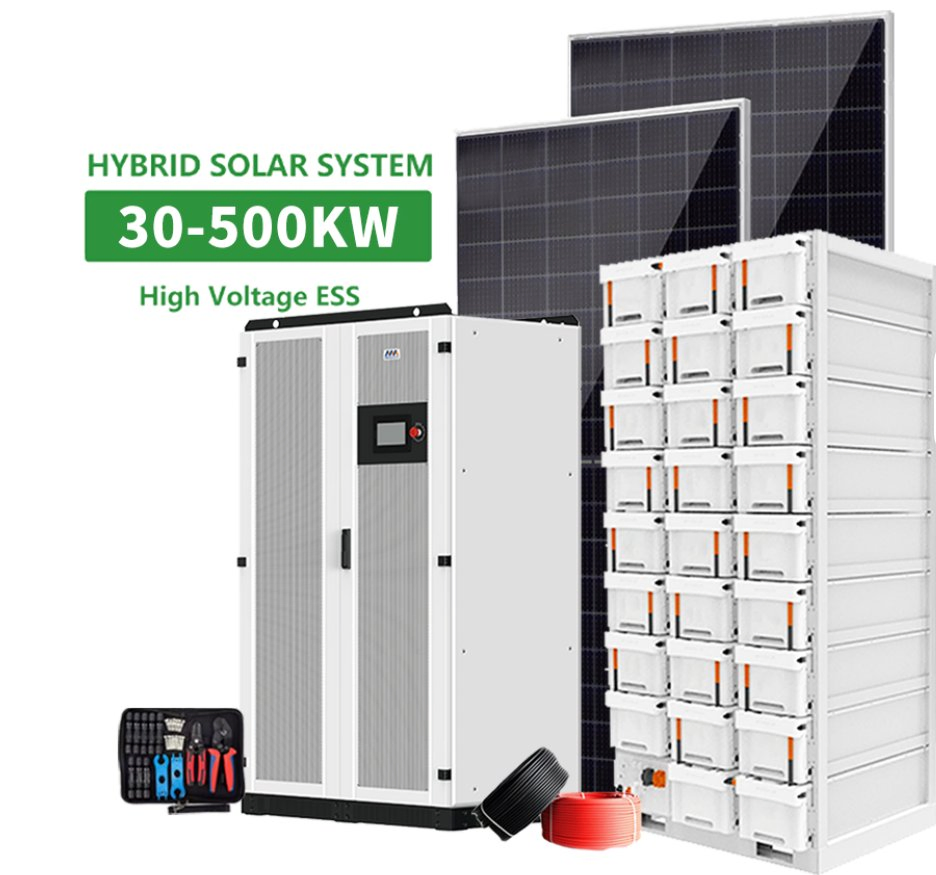 100 Kw Hybrid Solar Energy System All-in-One Solar Power Kit with Battery Storage System Solar Photovoltaic Grid Power System Solar Photovoltaic Plant