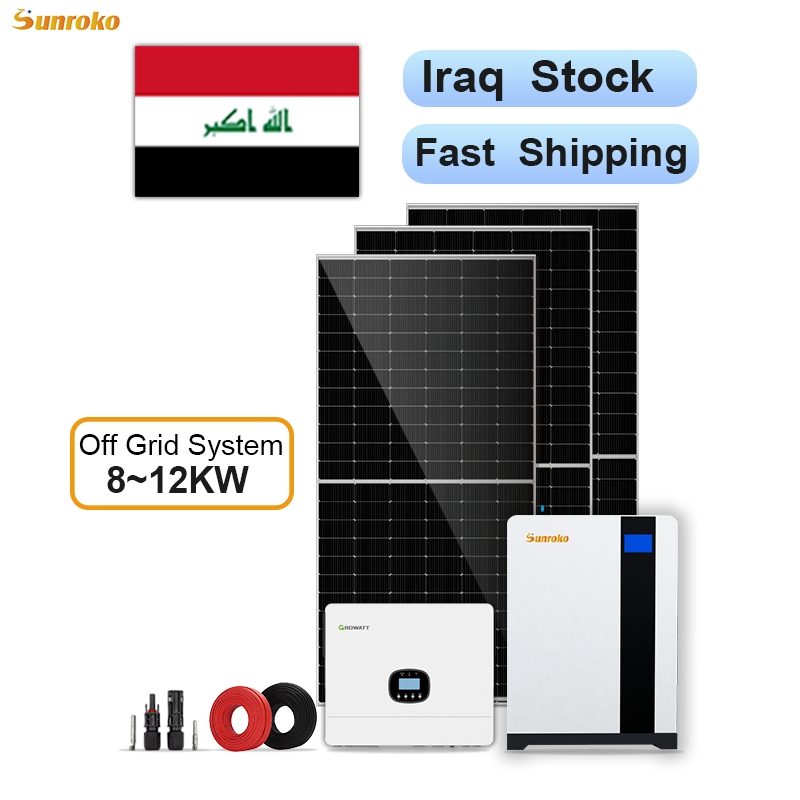 Sunroko off-Grid Solar Power System Single Phase 8000W 10kw 12kw Solar Photovoltaic Energy System Home