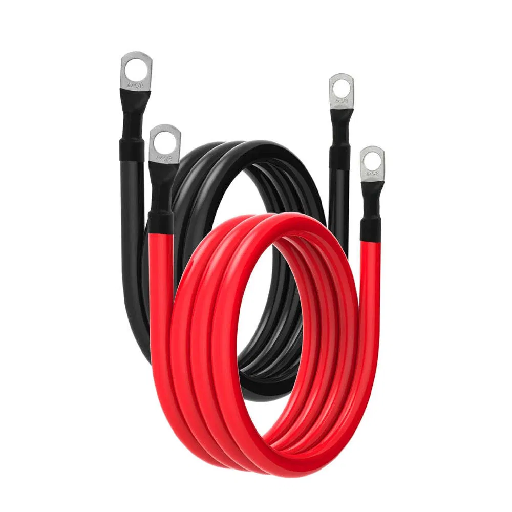 Battery Cable 2AWG 4AWG 6AWG Battery Power Inverter Cables Oxygen Free Copper Battery Cable for Car Marine Solar RV Motorcycle