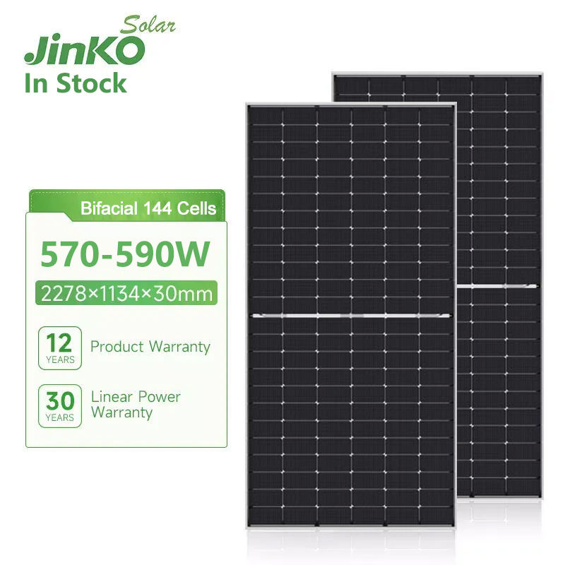 Ja/Jinko/Longi/Trina/ Solar Panel 720W 700W 600W 585W 550W Bifacial Mono Double Glass
