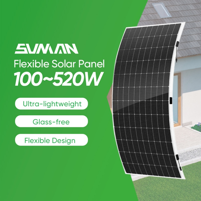 Sunman Solar Flexible Panel 520W Lightweight PV Module Foldable 520W Solar Panel in Stock Ultra-Light Panels for Solar System
