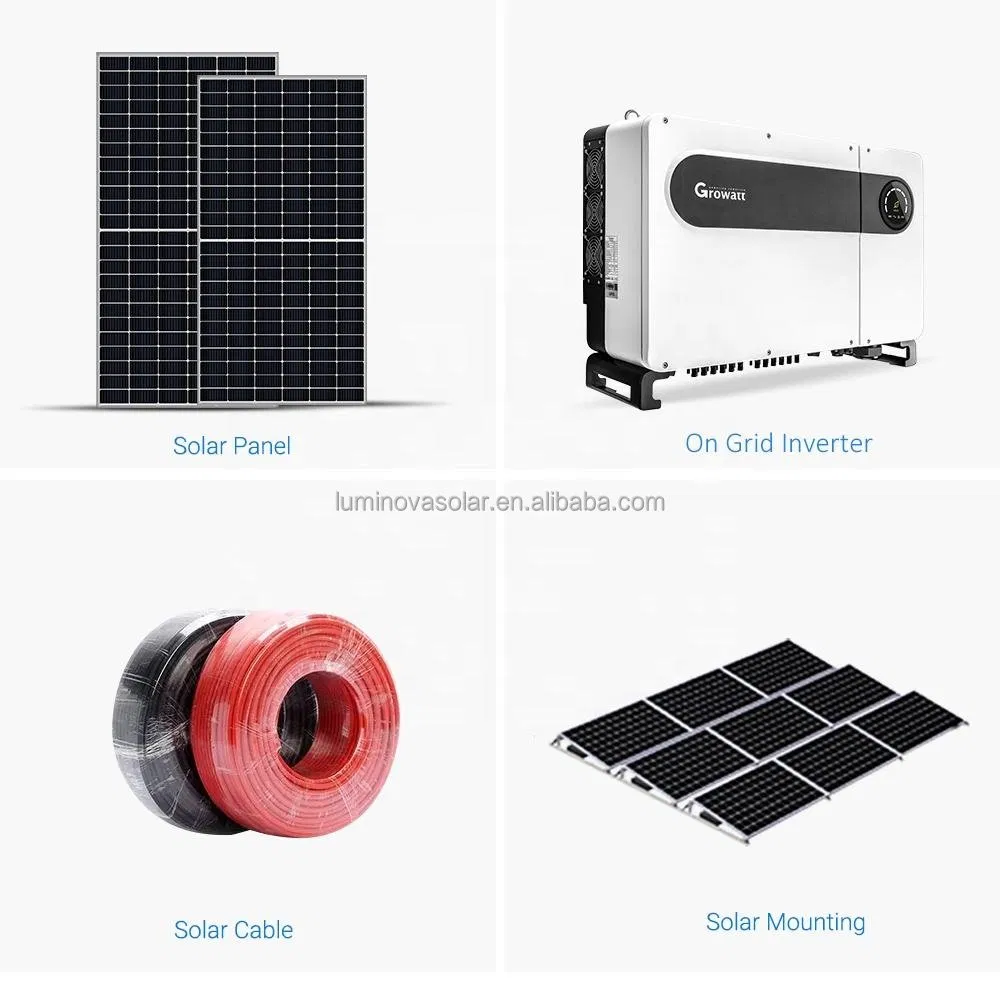 100 Kw Hybrid Solar Energy System All-in-One Solar Power Kit with Battery Storage System Solar Photovoltaic Grid Power System Solar Photovoltaic Plant