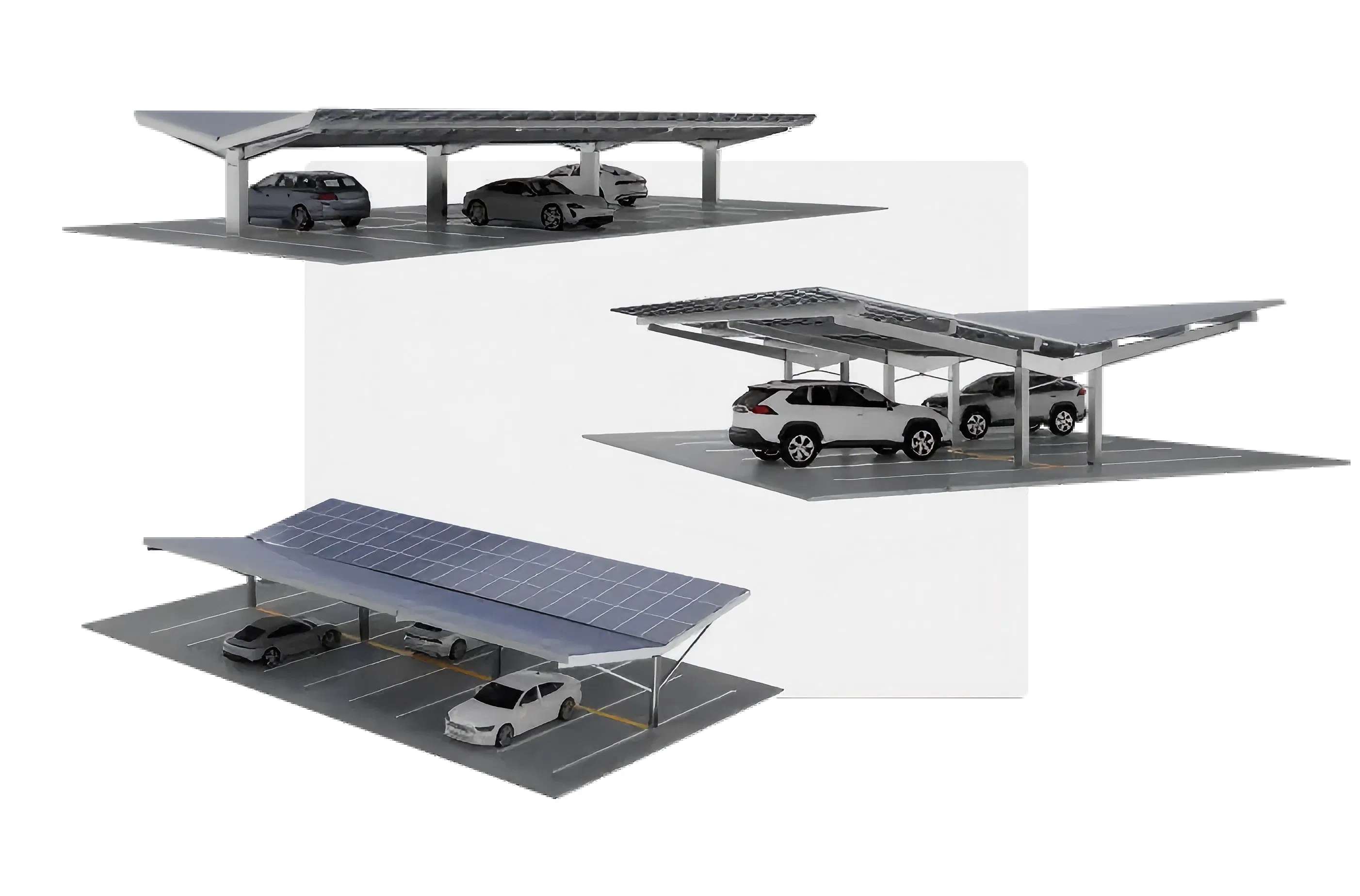 Factory Supply Galvanized Steel Residential Solar Carport Mounting System