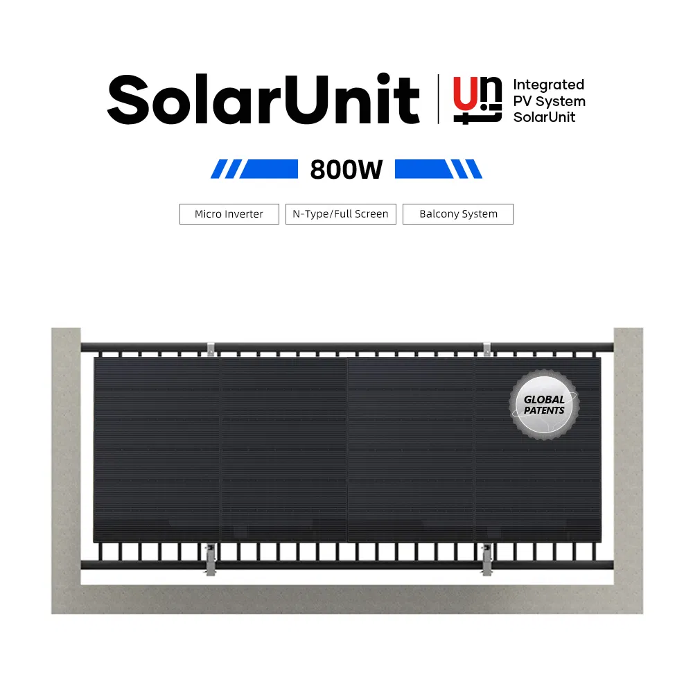Balcony System Photovoltaikanlage Balkonkraftwerk PV 800W Flexible Solar Panel System Balcony Solar Energy System on Grid