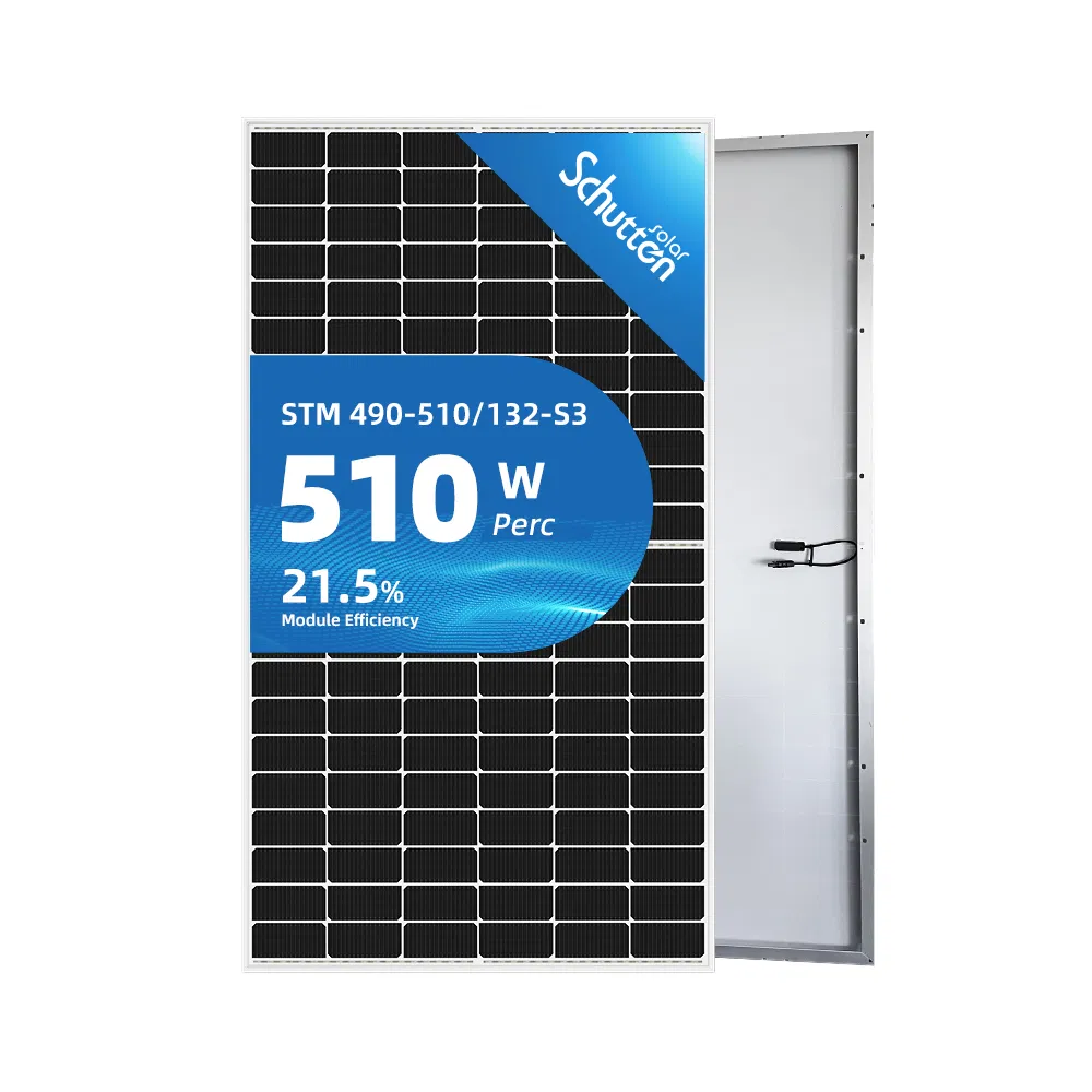 High-Efficiency 510W Bifacial Solar Panel with Double Glass