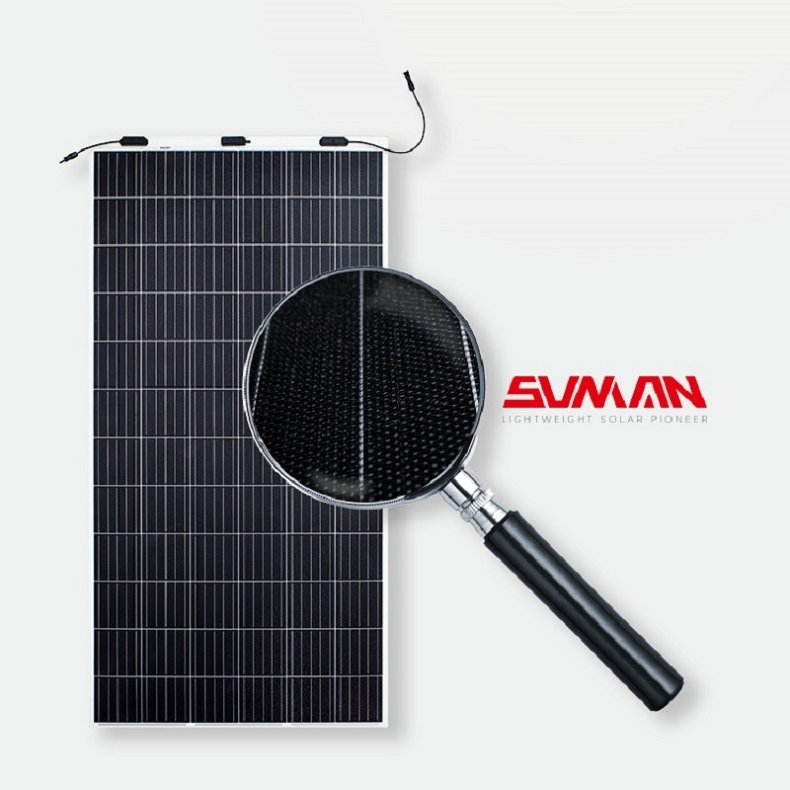 Wholesale Sunman Flexible Solar Panel 400W 500W 520W 550W High Efficiency Monocrystalline Flexible Modules Solar Panel Price for Solar Panel System