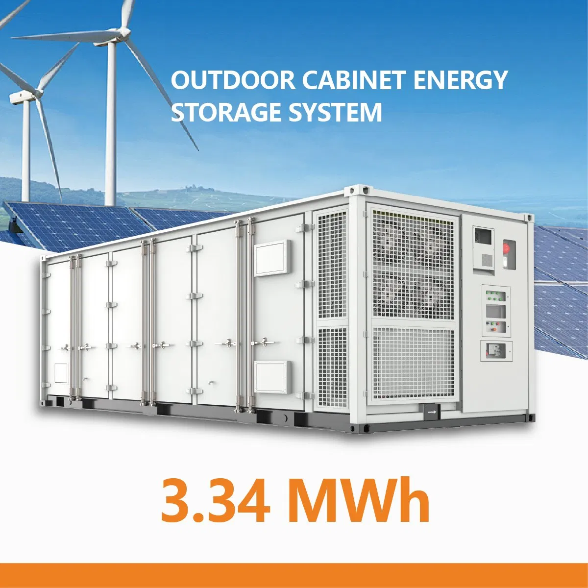 Industrial Battery Cabinet 8000 Cycles LiFePO4 Bess Ess 215kwh 5mwh Solar Panel Lithium Battery Power Backup Container Energy Storage System Solution
