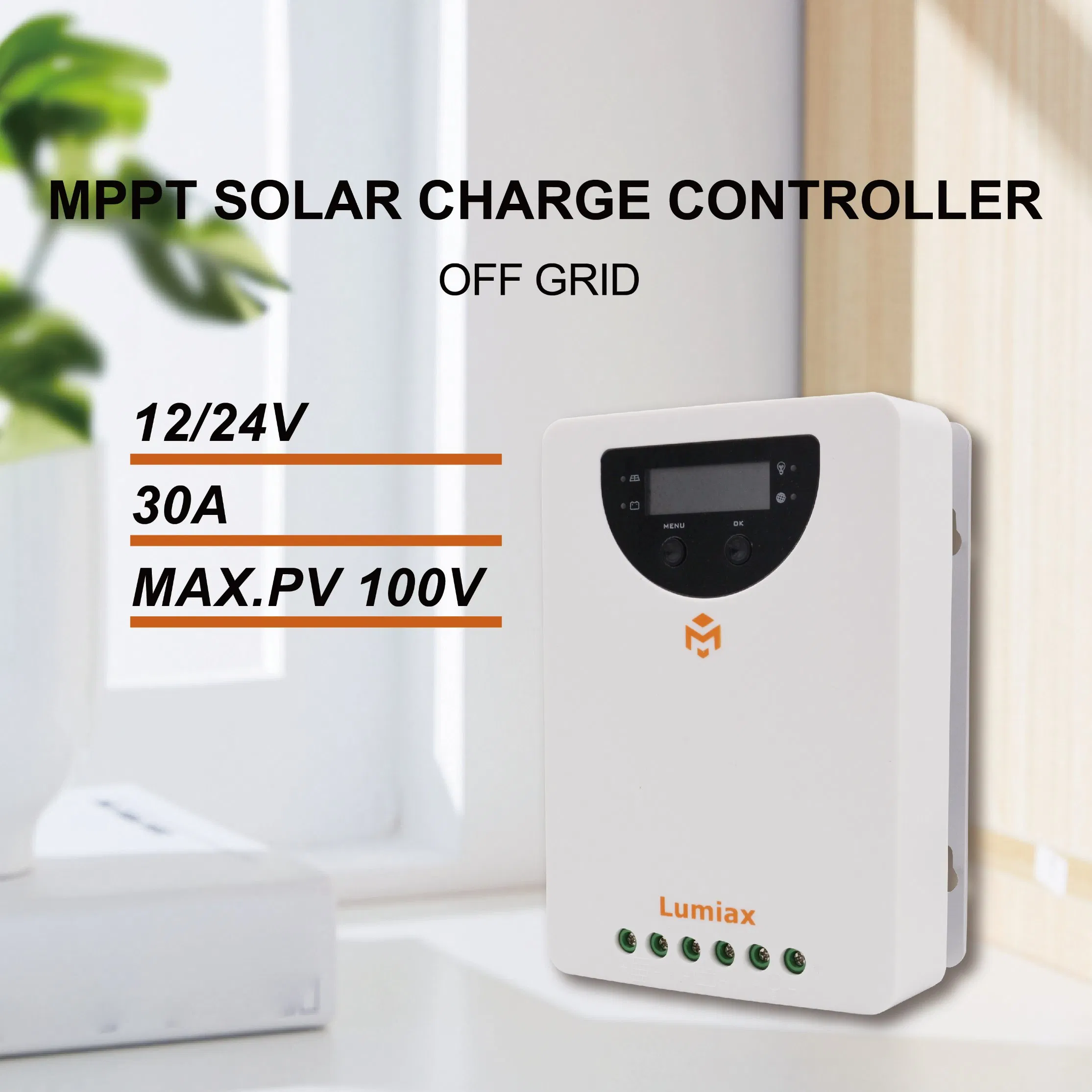 20A 30A 40A 60A MPPT Solar Charge Controller RS485 Bluetooth Home System Power 12V 24V 36V 48V