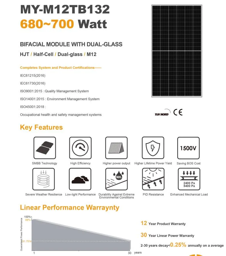 Half Cell Dual Glass Solar Module