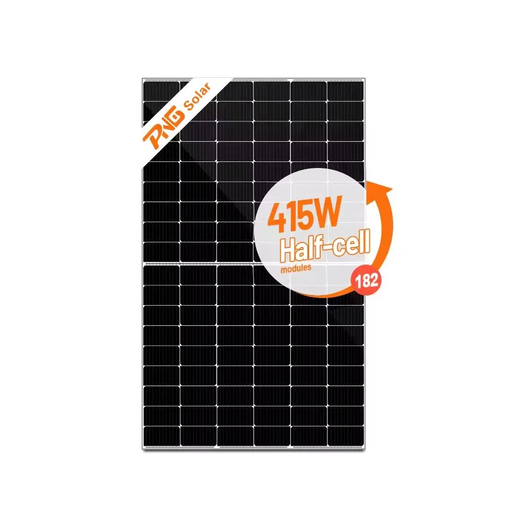 PNG Mono Professional Factory 400W 405W 410W 415W 420W Half Cut PV Module A Grade Monocrystalline Solar Panels