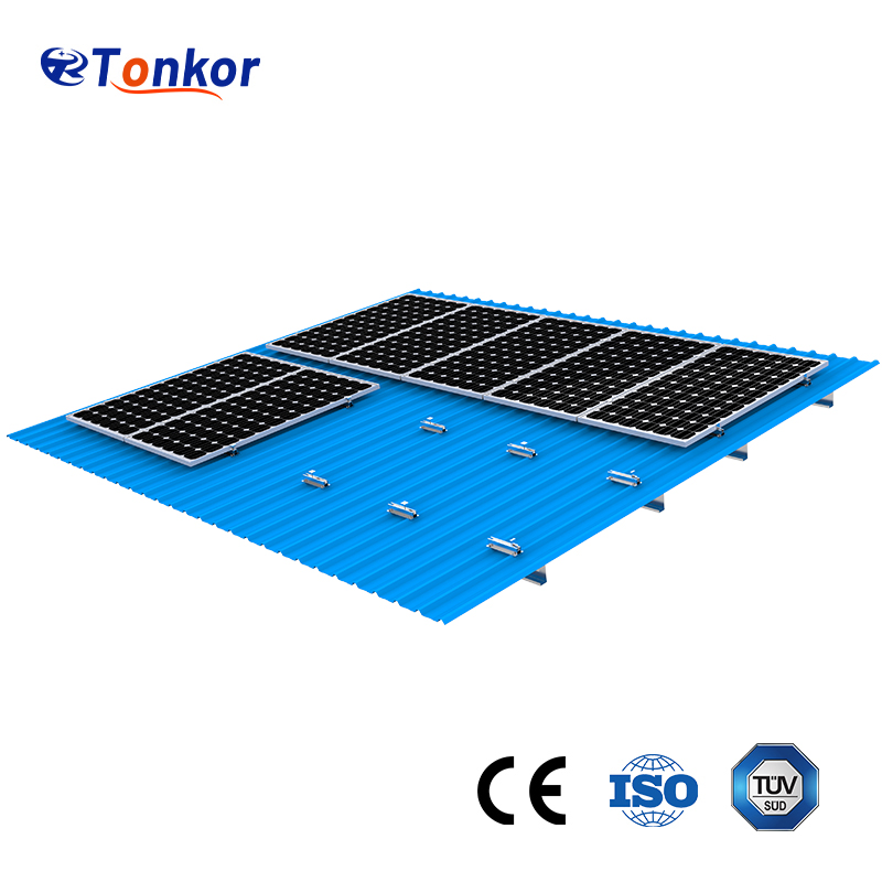 Mini Rail Solar Mounting System for Iron Roof PV Panel Installation