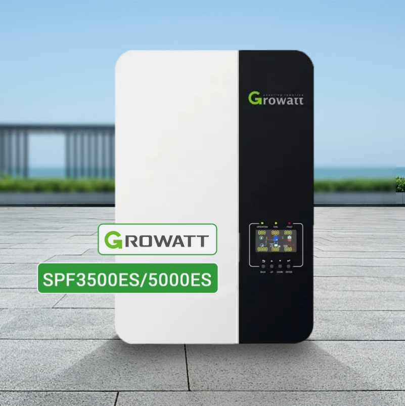 Growatt Solar Inverter SPF 3000es 3500es 5000 Es Inverters Pure Sine Wave 5kw off-Grid Inverter for Industrial and Commercial Use