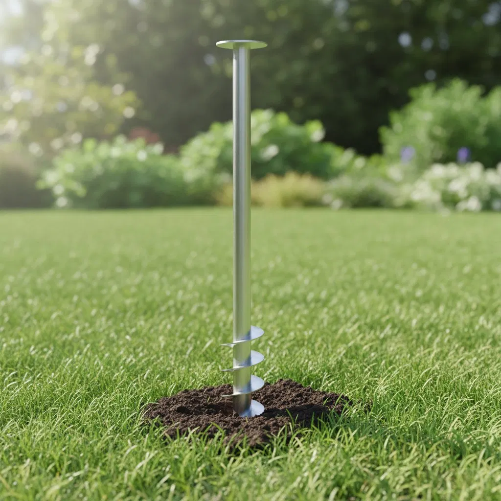 Solar Ground Screw Galvanized Anchors Foundation Mount Structure off Grid Power System