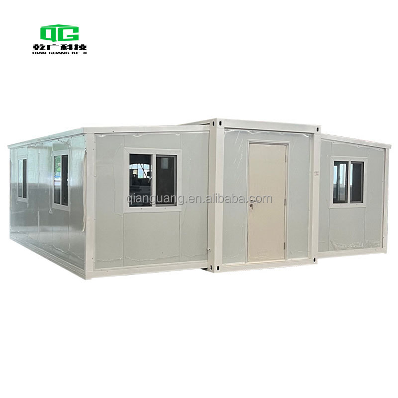 Contemporary White Outdoor Foldable Prefab House Home Made From Containers for Temporary Workers' Room for Villas