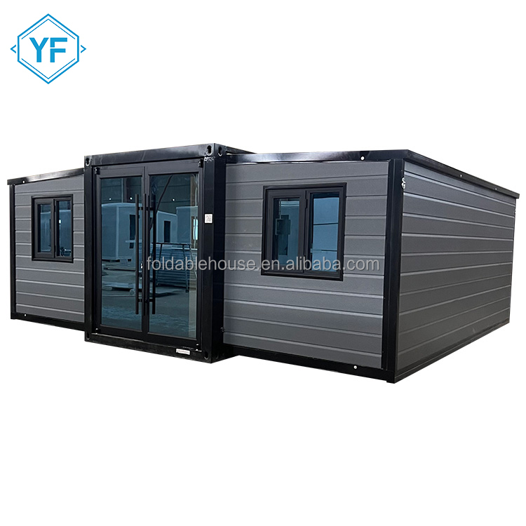 China Factory Directly 20ft Expandable Prefabricated Container House Foldable Prefab Tiny Home 2 Bedroom