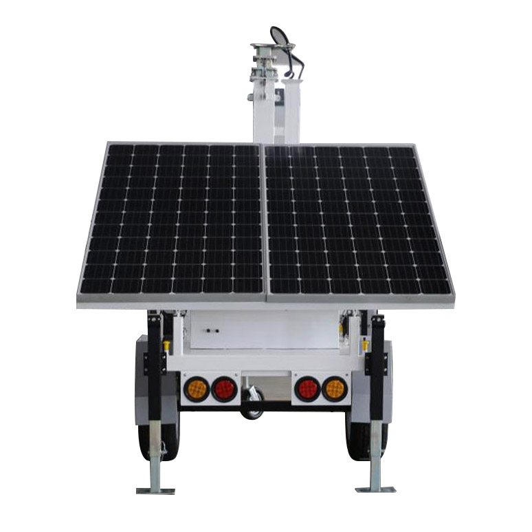 Mobile Folding Solar Power Generation Trailer Mobile Solar Generator Trailer